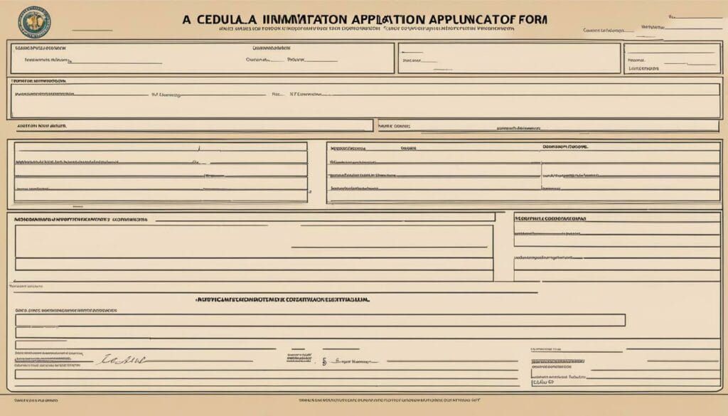 cedula application form
