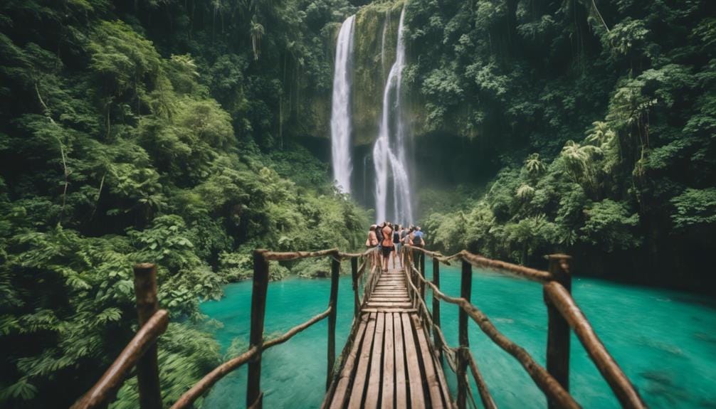 exploring kawasan falls beauty